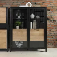Click to view product details and reviews for High Rock Display Cabinet 2 Door Black. Click to view product details and reviews for High Rock Display Cabinet 2 Door Black.