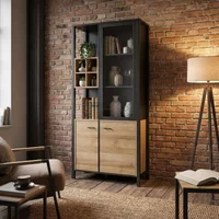 Click to view product details and reviews for High Rock Display Cabinet Oak. Click to view product details and reviews for High Rock Display Cabinet Oak.