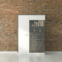 Click to view product details and reviews for Zingaro Display Cabinet Low Rhf Grey And White. Click to view product details and reviews for Zingaro Display Cabinet Low Rhf Grey And White.