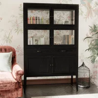 View Elmhurst display cabinet - 6 door 2 drawers - black View Elmhurst display cabinet - 6 door 2 drawers - black
