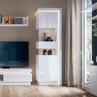 Click to view product details and reviews for Lyon Display Cabinet Narrow Lhd White Gloss. Click to view product details and reviews for Lyon Display Cabinet Narrow Lhd White Gloss.