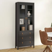 Click to view product details and reviews for Barcelona Display Cabinet 2 Door Black. Click to view product details and reviews for Barcelona Display Cabinet 2 Door Black.