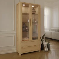 Click to view product details and reviews for Stockholm Display Cabinet 2 Door 2 Drawer Tall Oak. Click to view product details and reviews for Stockholm Display Cabinet 2 Door 2 Drawer Tall Oak.