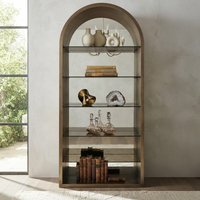 View Bowic display cabinet - arch - brushed gold - glass and metal View Bowic display cabinet - arch - brushed gold - glass and metal