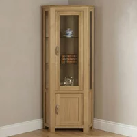 View Treviso oak corner display unit - 2 door View Treviso oak corner display unit - 2 door
