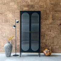 Click to view product details and reviews for Adelaide Cabinet 2 Door Tall Black Metal. Click to view product details and reviews for Adelaide Cabinet 2 Door Tall Black Metal.