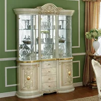 Click to view product details and reviews for Leonardo Display Cabinet 3 Door Ivory Gloss And Gold. Click to view product details and reviews for Leonardo Display Cabinet 3 Door Ivory Gloss And Gold.