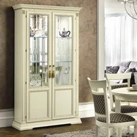 View Treviso display cabinet - 2 door - with glass shelves - white ash View Treviso display cabinet - 2 door - with glass shelves - white ash