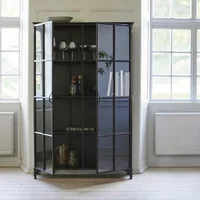View Downtown display cabinet - 2 door - wide - black View Downtown display cabinet - 2 door - wide - black