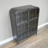 Click to view product details and reviews for Display Cabinet Black Metal And Glass 2 Door Curved. Click to view product details and reviews for Display Cabinet Black Metal And Glass 2 Door Curved.