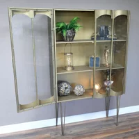 Click to view product details and reviews for Display Cabinet 2 Door Metal And Glass Gold. Click to view product details and reviews for Display Cabinet 2 Door Metal And Glass Gold.