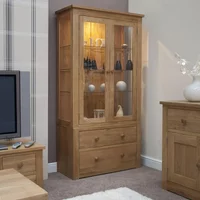 Click to view product details and reviews for Torino Display Cabinet 2 Door Oak. Click to view product details and reviews for Torino Display Cabinet 2 Door Oak.