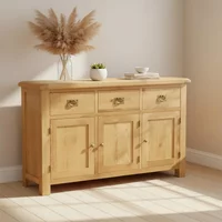 Click to view product details and reviews for Salisbury Premium Medium Sideboard 3 Door Oak 147cm. Click to view product details and reviews for Salisbury Premium Medium Sideboard 3 Door Oak 147cm.