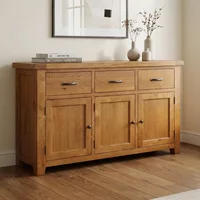 Click to view product details and reviews for Somer Medium Sideboard 3 Door 150cm Oak. Click to view product details and reviews for Somer Medium Sideboard 3 Door 150cm Oak.