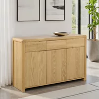 Click to view product details and reviews for Curve Sideboard 130cm 3 Door Medium Oak. Click to view product details and reviews for Curve Sideboard 130cm 3 Door Medium Oak.