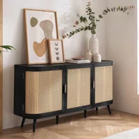 Click to view product details and reviews for Noah Medium Sideboard 150cm 3 Door Black And Rattan. Click to view product details and reviews for Noah Medium Sideboard 150cm 3 Door Black And Rattan.