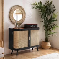 Click to view product details and reviews for Noah Small Sideboard 100cm 2 Door Black And Rattan. Click to view product details and reviews for Noah Small Sideboard 100cm 2 Door Black And Rattan.
