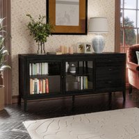 View Elmhurst sideboard - 2 door 3 drawer - black View Elmhurst sideboard - 2 door 3 drawer - black