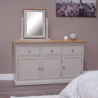 Click to view product details and reviews for Cotswold Sideboard 3 Door Medium 137cm Oak And Painted. Click to view product details and reviews for Cotswold Sideboard 3 Door Medium 137cm Oak And Painted.