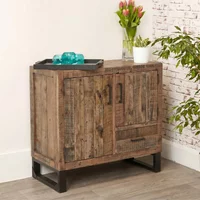 View Preston sideboard - 2 door - 1 drawer - 99cm - industrial - rustic View Preston sideboard - 2 door - 1 drawer - 99cm - industrial - rustic