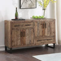 View Preston sideboard - 4 door - 2 drawer - industrial - medium - rustic View Preston sideboard - 4 door - 2 drawer - industrial - medium - rustic