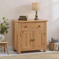 Click to view product details and reviews for Appleby Sideboard 2 Door 1 Drawer Compact Oak. Click to view product details and reviews for Appleby Sideboard 2 Door 1 Drawer Compact Oak.
