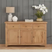 Click to view product details and reviews for Appleby Sideboard 3 Door 3 Drawer Medium Petite Oak. Click to view product details and reviews for Appleby Sideboard 3 Door 3 Drawer Medium Petite Oak.