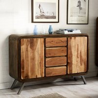 View Aspen sideboard - 2 door - 4 drawer - large - industrial - reclaimed wood View Aspen sideboard - 2 door - 4 drawer - large - industrial - reclaimed wood