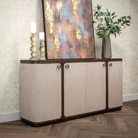View Willox curved sideboard - 4 door - large - beige and brown - oak View Willox curved sideboard - 4 door - large - beige and brown - oak
