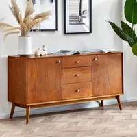 Click to view product details and reviews for Lowry Sideboard 150cm Medium 2 Door Cherry Wood Retro Style. Click to view product details and reviews for Lowry Sideboard 150cm Medium 2 Door Cherry Wood Retro Style.