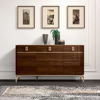 Click to view product details and reviews for Modern Eva Medium Buffet Sideboard 3 Doors Walnut With Gold Trim. Click to view product details and reviews for Modern Eva Medium Buffet Sideboard 3 Doors Walnut With Gold Trim.
