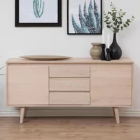 Click to view product details and reviews for Nagano Medium Sideboard 2 Door 150cm White Oak. Click to view product details and reviews for Nagano Medium Sideboard 2 Door 150cm White Oak.