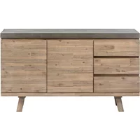 Click to view product details and reviews for Pimlico Sideboard 2 Door 3 Drawer Large Acacia Wood And Concrete Top. Click to view product details and reviews for Pimlico Sideboard 2 Door 3 Drawer Large Acacia Wood And Concrete Top.