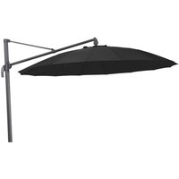 View Outdoor cantilever parasol - 300cm - round - aluminium - with plastic fillable base - charcoal View Outdoor cantilever parasol - 300cm - round - aluminium - with plastic fillable base - charcoal