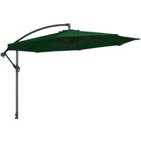 View Outdoor cantilever parasol - 300cm - round - with granite base - green View Outdoor cantilever parasol - 300cm - round - with granite base - green