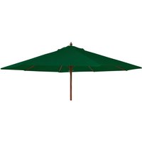 View Outdoor parasol - 300cm - round - eucalyptus wood - with granite base - green View Outdoor parasol - 300cm - round - eucalyptus wood - with granite base - green