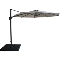 View Helios outdoor cantilever parasol - 3cm - round - with base - clay beige View Helios outdoor cantilever parasol - 3cm - round - with base - clay beige