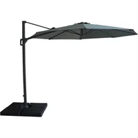 View Helios outdoor cantilever parasol - 3cm - round - with base - oil green View Helios outdoor cantilever parasol - 3cm - round - with base - oil green