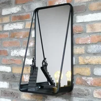 Click to view product details and reviews for Garden Mirror Black Metal With Shelf. Click to view product details and reviews for Garden Mirror Black Metal With Shelf.