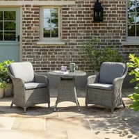Click to view product details and reviews for Paris Garden Bistro Set 2 Seater 75cm Round Grey Rattan 2 Imperial Chairs. Click to view product details and reviews for Paris Garden Bistro Set 2 Seater 75cm Round Grey Rattan 2 Imperial Chairs.