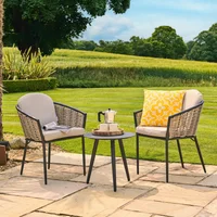 Click to view product details and reviews for Pavilion Bistro Set Round Rattan 2 Chairs. Click to view product details and reviews for Pavilion Bistro Set Round Rattan 2 Chairs.