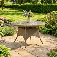 Click to view product details and reviews for Arlington Dining Table 4 Seater 120cm Round Luxury Rattan. Click to view product details and reviews for Arlington Dining Table 4 Seater 120cm Round Luxury Rattan.