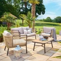 View Bali garden sofa lounge set - 4 seater - with coffee table View Bali garden sofa lounge set - 4 seater - with coffee table