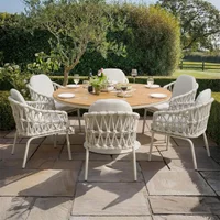 Click to view product details and reviews for Sicily Round Garden Dining Set 6 Seater 160cm With Rope Chairs Latte. Click to view product details and reviews for Sicily Round Garden Dining Set 6 Seater 160cm With Rope Chairs Latte.