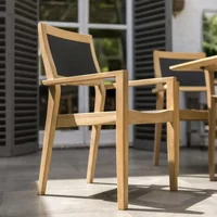 Click to view product details and reviews for Roble Wood Stacking Garden Dining Armchair With Charcoal Sling Set Of 2. Click to view product details and reviews for Roble Wood Stacking Garden Dining Armchair With Charcoal Sling Set Of 2.