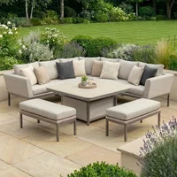Click to view product details and reviews for Pulse Deluxe Square Corner Garden Dining Set Rising Table Ceramic Top Latte. Click to view product details and reviews for Pulse Deluxe Square Corner Garden Dining Set Rising Table Ceramic Top Latte.