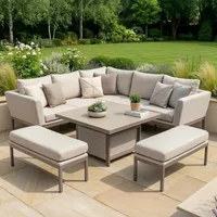 Click to view product details and reviews for Pulse Square Corner Garden Dining Set Rising Table Ceramic Top Latte. Click to view product details and reviews for Pulse Square Corner Garden Dining Set Rising Table Ceramic Top Latte.