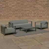 Click to view product details and reviews for Ibiza Garden Sofa Set 3 Seater Coffee Table Ceramic Top Zinc Grey. Click to view product details and reviews for Ibiza Garden Sofa Set 3 Seater Coffee Table Ceramic Top Zinc Grey.