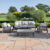 View New york garden sofa set - 3 seater - rising table - dove grey View New york garden sofa set - 3 seater - rising table - dove grey