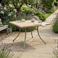 View Bergen garden dining table - 4 seater - 110cm - square - green metal View Bergen garden dining table - 4 seater - 110cm - square - green metal